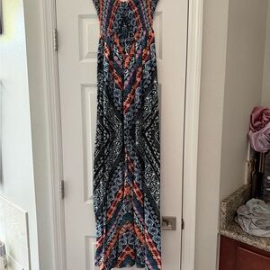 Full Tilt Vibrant Patterned Maxi Dress